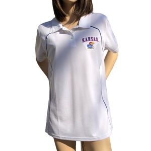 KU Jayhawk Polo by Russell Athletic Size Large